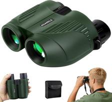 Fernglas für Erwachsene und Kinder, 10x25 Kompaktes Kleines Fernglas mit HD Linsen, Leicht, mit Gürteltasche & Faltbares - Ideal für Outdoor Sportspiele, Wandern, Vogelbeobachtung, Konzerte