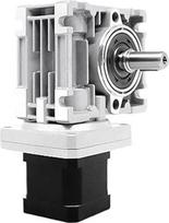 Flanschschneckenreduzierer, 42 mm Nema17 DC-Schneckengetriebe Übersetzungsverhältnis 1:5/7,5/15/20/30/40/50/60 1,7-14 Nm Drehzahlreduzierungsgetriebe(Ratio 30, Nema17 Double Shaft)