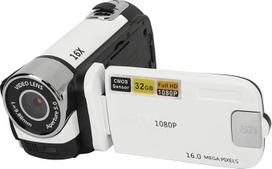Fotoaparatas, senovinis fotoaparatas, vaizdo kamera, 1080P 16 MP skaitmeninis fotoaparatas, 2,4 colio pasukamas ekranas, 16 kartų priartinantis HD vaizdo įrašymo įrenginys su papildoma šviesa (baltas)