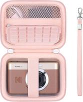 Fotoaparato dėklas "Kodak Pixpro C1" - itin kompaktiškam skaitmeniniam fotoaparatui, 13 MP kompaktiškam skaitmeniniam fotoaparatui "Point and Shoot", nešiojamas laikiklis su tinkliniu maišeliu įkrovikliui ir įkrovimo kabeliui, rožinis
