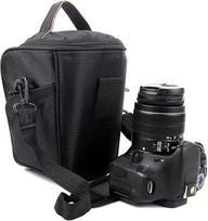 Fotoaparato krepšys, SLR DSLR fotoaparato krepšys, vandeniui atsparus veidrodinis fotoaparato krepšys, krepšys per petį fotografams moterims, vyrams, juodas
