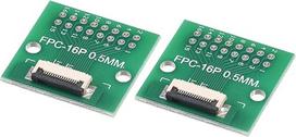 FPC FFC FFC PCB konverterio plokštė 16P 0,5 mm į moterišką pusę atgal 1,0 mm į DIP 2,54 mm LCD 3D spausdintuvo kamera DVD TV nešiojamasis kompiuteris Garso pakuotė 2