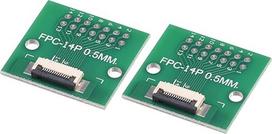 FPC FFC FFC PCB konverterio plokštė 14P 0,5 mm į moterišką pusę atgal 1,0 mm į DIP 2,54 mm LCD 3D spausdintuvo kamera DVD TV nešiojamasis kompiuteris Garso pakuotė 2