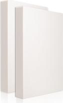 FR-Schaumstoffplatten, 5,1 cm dick, Polystyrol, rechteckig, XPS-Schaumstoff, zum Isolieren, Modellieren, Kunstbedarf, Weiß, 2 Stück, 39,6 x 29,7 x 5,1 cm