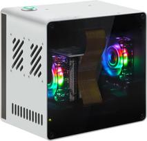 FREENOVE mini korpusas "Raspberry Pi 5" (neįtrauktas), du M.2 NVMe SSD lizdai, PWM ARGB ventiliatorių šviesos sinchronizavimas, CPU bokšto aušintuvas, įmontuoti stereofoniniai garsiakalbiai, 3,5 mm ir optiniai garso (S/PDIF) išėjimai