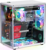 FREENOVE Raspberry Pi 5 Case Kit Pro, du M.2 NVMe SSD lizdai, 5 PWM ARGB ventiliatoriai su šviesos sinchronizacija, CPU bokšto aušintuvas, 0,96 colių OLED ekranas, stereo garsiakalbiai, 3,5 mm garsas (SSD NEĮSKAIČIUOTAS)