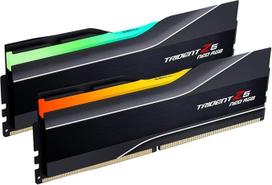 G.SKILL Trident F5-6000J2836G16GX2-TZ5NR Z5 Neo RGB serijos DDR5 operatyvioji atmintis (AMD Expo) 32GB (2 x 16GB) 6000MT/s CL28-36-36-96 1.40V stalinių kompiuterių atmintis U-DIMM matinės juodos spalvos
