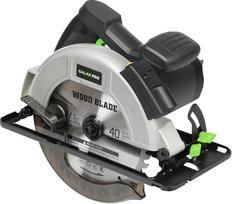GALAX PRO 1400 W rankinis diskinis pjūklas, 2 x 185 mm pjūklo diskai, 6000 aps/min, pjovimo gylis 62 mm (90°) / 48 mm (45°), reguliuojamas pjovimo kampas 0°-45°, elektrinis diskinis pjūklas "pasidaryk pats" ir profesionalams