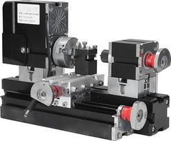 Galingos metalo tekinimo staklės, mikrotaklės, 12 V DC60 W, 12000 aps/min, daugiafunkcinis variklis, lengvai naudojamos medienai ir plastikui apdirbti (ES kištukas)