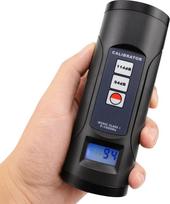 Garso lygio matuoklio kalibratorius 94dB ir 114dB, skirtas 1/2" ir 1" colio mikrofonui, profesionalus triukšmo decibelų kalibravimo įrankis (skaitmeninis kalibratorius 94dB ir 114dB su LCD ekranu)