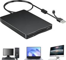 GBKDQQQ USB išorinis diskinis kaupiklis Nešiojamasis FDD 1,44MB 3,5 colio: Išorinis diskinis kaupiklis Išorinis kortelių skaitytuvas Kompiuterių priedai Išorinis nuimamas Suderinamas su PC ir MAC, Plug and Play