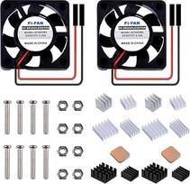 GeeekPi Raspberry Pi aušinimo ventiliatorius 30x30x7mm DC 5V bešepetėlinis CUP aušinimo ventiliatorius su Raspberry Pi radiatoriumi, skirtas Raspberry Pi 3/2 Model B, Raspberry Pi 3B+ ir Retroflag NESPI CASE PLUS (2 pakuotės)