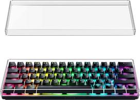 GEEKRIA Premium akrilinis klaviatūros dangtelis 60 % kompaktiškos klaviatūros su 61 klavišu - su Razer Huntsman Mini, RK Royal Kludge RK61 (skaidrus)
