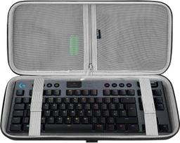 Geekria TKL klaviatūros dėklas, 80 %/87 klavišų mechaninės žaidimų klaviatūros kelioninis dėklas, suderinamas su Logitech G915 TKL, G PRO/G PRO X klaviatūromis (ypač erdvus)