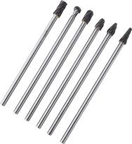 Generic 6-mm-Schaft-Wolframkarbid-Rotationsfeilen, Fräser-Set Zum Entfernen Scharfer Kanten, 6-teiliges Rotationsgrat-Bit für Verschiedene Zwecke, Metallbearbeitungswerkzeug