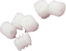 Generisch Worm Wheels White Right-Handed Plastic 1.95 mm Hole Turbine 0.5 Modulis Reduction DIY Model Parts (Size : 6 x 7 mm) Pack of 20