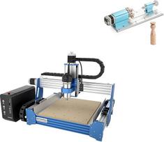 Genmitsu PROVerXL 4030S CNC frezavimo staklės + rotacinių modulių rinkinys, 710 W suklys, atnaujintos 3 ašių CNC frezavimo staklės medienai, metalui ir akrilui, GRBL valdymas