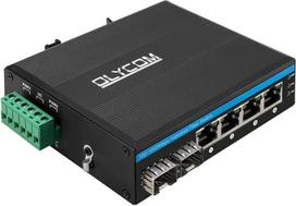 Gigabitinis jungiklis 6 prievadai Pramoninis Ethernet konverteris DIN bėgis IP40 įvertintas tinklo jungiklis su mini dydžiu apsaugos kamerai