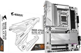 GIGABYTE B650 AORUS Elite AX Ice (AM5/ LGA 1718/ AMD/ B650/ ATX/ 5 metų garantija/DDR5/ Triple M.2/ PCIe 5.0/ USB 3.2 Gen2X2 Type-C/WiFi 6E/ 2.5GbE LAN/Snow White/EZ-Latch/Motherboard)