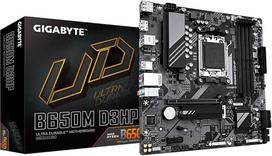 GIGABYTE B650M D3HP pagrindinė plokštė - "AMD Ryzen 9000" serijos, 5+2+2 fazių VRM, iki 7600 MHz DDR5 (OC), 2xPCIe 4.0 M.2, 2.5GbE LAN, USB 3.2 Gen 1