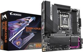 GIGABYTE B650M AORUS Elite pagrindinė plokštė - palaiko "AMD Ryzen 9000" procesorius, 12+2+2 fazių VRM, iki 8000 MHz DDR5, 1xPCIe 5.0 + 1xPCIe 4.0 M.2, 2.5GbE LAN, USB 3.2 Gen 2x2