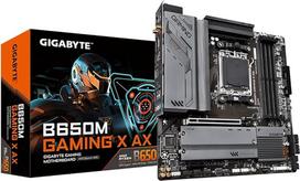 GIGABYTE B650M Gaming X AX pagrindinė plokštė - AMD Ryzen 9000 serijos, 6+2+1 fazių VRM, iki 8000 MHz DDR5 (OC), 2xPCIe 4.0 M.2, 2.5GbE LAN, WiFi 6E, USB 3.2 Gen 2