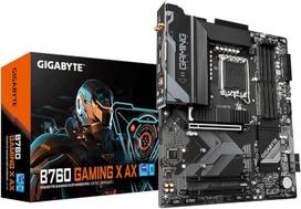 GIGABYTE B760 Gaming X AX pagrindinė plokštė - palaiko 14 kartos "Intel Core" procesorius, 8+1+1 fazių skaitmeninis VRM, iki 7600 MHz DDR5 (OC), 3X PCIe 4.0 M.2, "Wi-Fi 6E", 2,5GbE LAN, USB 3.2 Gen 2