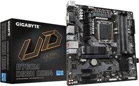 GIGABYTE B760M DS3H DDR4 pagrindinė plokštė - palaiko "Intel Core" 14 kartos procesorius, 6+2+1 fazių skaitmeninis VRM, iki 5333 MHz DDR4 (OC), 2xPCIe 4.0 M.2, 2.5GbE LAN, USB 3.2 Gen2