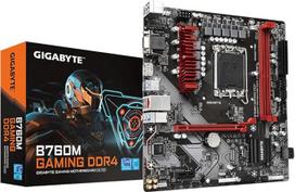 GIGABYTE B760M Gaming DDR4 pagrindinė plokštė - palaiko "Intel Core" 14 kartos procesorius, 6+2+1 fazių skaitmeninis VRM, iki 5333 MHz DDR4 (OC), 2xPCIe 4.0 M.2, 2.5GbE LAN, USB 3.2 Gen1