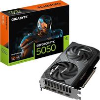 GIGABYTE GeForce RTX 5050 WINDFORCE OC 8G vaizdo plokštė, 8GB 128 bitų GDDR6, PCIe 5.0, WINDFORCE aušinimo sistema, GV-N5050WF2OC-8GD Vaizdo plokštė