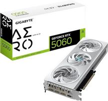 GIGABYTE GeForce RTX 5060 AERO OC 8G vaizdo plokštė, 8GB 128 bitų GDDR7, PCIe 5.0, WINDFORCE aušinimo sistema, GV-N5060AERO OC-8GD Vaizdo plokštė