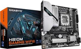 GIGABYTE H810M Gaming WIFI6 pagrindinė plokštė - "Intel Core Ultra" (2 serijos) procesoriai, 4+1+2 fazių VRM, iki 6400 MHz DDR5, 1xPCIe 4.0 M.2, 2.5GbE LAN, WiFi 6, USB 3.2 Gen 1