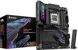 GIGABYTE X870E AORUS PRO X3D pagrindinė plokštė - palaiko "AMD Ryzen 9000" procesorius, skaitmeninis 18+2+2 fazių VRM, iki 9000 MHz DDR5 (O.C.), 2xPCIe 5.0 + 2xPCIe 4.0, "Wi-Fi 7", 5GbE LAN, USB 4