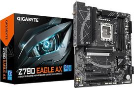 GIGABYTE Z790 Z790 Eagle AX pagrindinė plokštė - palaiko "Intel Core" 14 kartos procesorius, 12+1+1 fazių skaitmeninis VRM, iki 7600 MHz DDR5 (OC), 3xPCIe 4.0 M.2, "Wi-Fi 6E", 2,5GbE LAN, USB 3.2 Gen 2