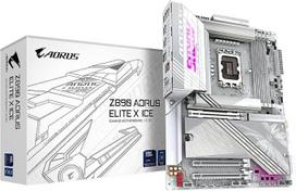 GIGABYTE Z890 AORUS Elite X Ice pagrindinė plokštė - palaiko "Intel Core Ultra" (2 serijos) procesorius, 16+1+2 fazių VRM, iki 9500 MHz DDR5 (OC), 1xPCIe 5.0 + 4xPCIe 4.0, "Wi-Fi 7", 2,5GbE LAN, "Thunderbolt 4