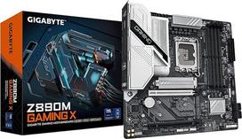GIGABYTE Z890M Gaming X pagrindinė plokštė - palaiko "Intel Core Ultra" (2 serijos) procesorius, 8+1+2 fazių VRM, iki 8800 MHz DDR5 (OC), 1xPCIe 5.0 + 2xPCIe 4.0, 2.5GbE LAN, USB 3.2 Gen 1