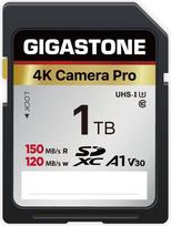 GIGASTONE 1TB SDXC atminties kortelė 4K Camera Pro iki 150/120MB/s, skirta Canon Olympus Panasonic A1 V30 U3 UHS-I Class 10 skaitmeniniam fotoaparatui su 1 mini dėklu