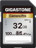 GIGASTONE 32GB SDHC atminties kortelė "Camera Pro" iki 100MB/s, suderinama su "Canon Olympus" skaitmeniniais fotoaparatais "Full HD" vaizdo įrašymas A1 V10 UHS-I U1 10 klasės