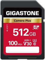 GIGASTONE 512GB SDXC atminties kortelė "Canon Olympus" skaitmeniniams fotoaparatams, 4K UHD vaizdo įrašymas UHS-I U3 V30 Class 10 su mini dėklu