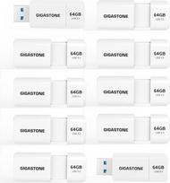 GIGASTONE 64GB "Flash" diskas (10 vnt.) Z60 USB 3.2 Gen 1, 100MB/s itin greitas, be dangtelio, duomenų saugykla, atsarginė kopija, skirta kompiuteriui, kompiuteriui, televizoriui ir automobiliui, suderinama su USB 2.0/3.0/3.1