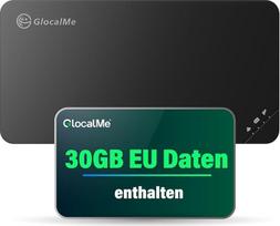 GlocalMe U3 4G mobilusis WLAN maršrutizatorius, SIM kortelės nereikia, "MiFi Hotspot" su 30GB Europos duomenų, prieinamas daugiau nei 200 šalių, nešiojamasis "WiFi", skirtas keliauti be sutarties