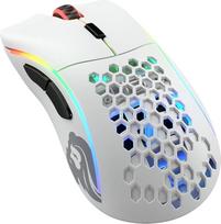 Glorious Gaming Model D Wireless Gaming Mouse - Superleichte 69 g, verzögerungsfreier 2,4-GHz-Funk, bis zu 71 Stunden Akku, RGB-Beleuchtung, BAMF-Sensor, ergonomisch, 6 Tasten - Mattweiß