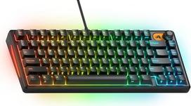 GLORIOUS žaidimų klaviatūra GMBK 75% - keičiami MX klavišų gaubteliai, nuimamas USB kabelis, IP57 apsauga nuo vandens ir dulkių, 10 zonų RGB apšvietimas, tylūs jungikliai - 321 x 137 x 41 mm - angliškas QWERTY priskyrimas