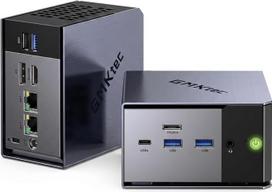 GMKtec K16 mini kompiuteris AMD Ryzen 7 7735HS (8K/16T iki 4,75 GHz) Mikrokompiuteris su 32GB DDR5 6400, 512GB PCIe 3.0 SSD su dvigubu 2,5G LAN, "OcuLink", 4K trigubu ekranu (HDMI 2.0+DP 1.4+Type C), AMD Radeon 6800 M M