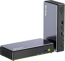 GMKtec mini kompiuteris "Intel Ultra 7 256V" su 5G LAN|PD maitinimo šaltiniu (8K/8T iki 4,8 GHz) K13 mikro kompiuteris su 16GB DDR5 8533 1 TB PCIe 4.0 SSD, mini žaidimų kompiuteris su vaizdo plokšte "Intel Arc 140V" | USB 4.0 x 2