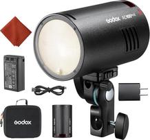 GODOX AD100ProII blykstės rinkinys AD100Pro atnaujinta studijinė blykstė, 100 W 2.4G belaidė HSS 1/8000 s lauko blykstė, USB-C įkrovimas, 2850 mAh akumuliatorius, 490 pilno galingumo blykstė, TTL/M modulis, LED modeliavimo lempa