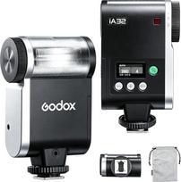 Godox iA32 fotoaparato blykstė iA32, automatinis / rankinis režimai -7°-90° reguliavimas Mini blykstė Mini blykstė