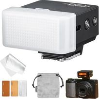 Godox iT20-R TTL mini blykstė Ricoh GR III su IT20DF difuzoriumi, kompaktiška prisegama blykstė IT20R, suderinama su P-TTL, USB-C įkraunama baterija, pridedamas magnetinis spalvotas filtras