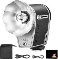 GODOX Lux Cadet Retro fotoaparato blykstė 6200K±300K GN10 1/1-1/64 7 žingsnių blykstės galingumas 28 mm židinio nuotolis Suderinama su Canon Nikon Sony Fujifilm fotoaparatais