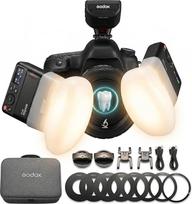 Godox MF12-DK1 Dental Flash System für Sony, Makro Blitzgerät Set mit XProIIS+ TTL Funk-Trigger, 12W GN16.1, 0.01-1.7s Recyclingzeit, 500 Blitze, inkl. Dental-Diffusor & Montage-Adapterring